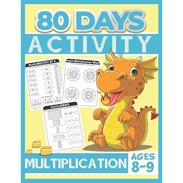 80 Days Activity Multiplication for Kids Ages 8-9: Funny ...