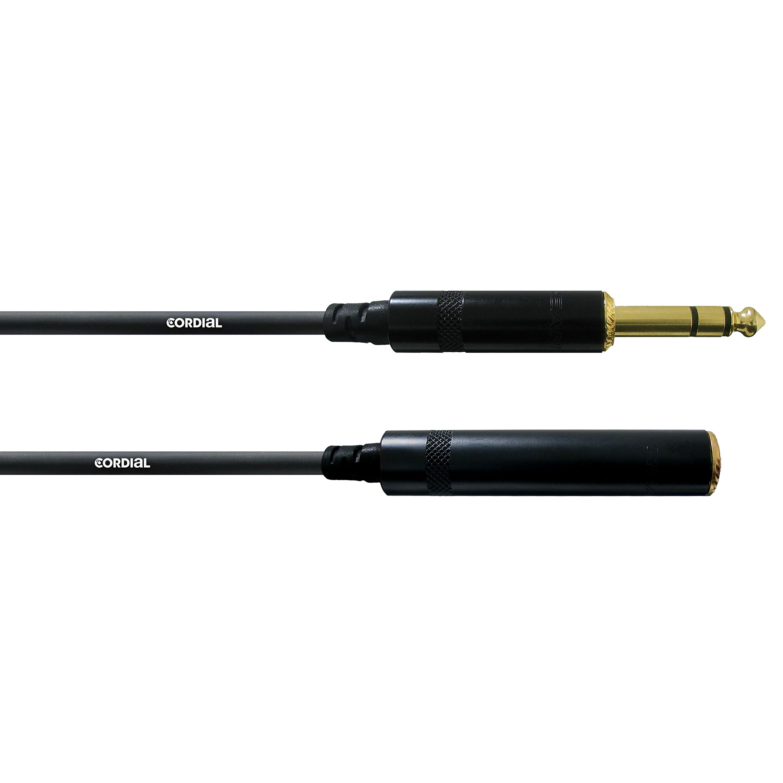 Cordial CFM 10 VK 10m Male-to-Female Audio Cable, Gold, High Speed