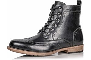 Metrocharm MC309 Men's Lace Up Wing Tip Dress Casual Fashion Oxford Boot