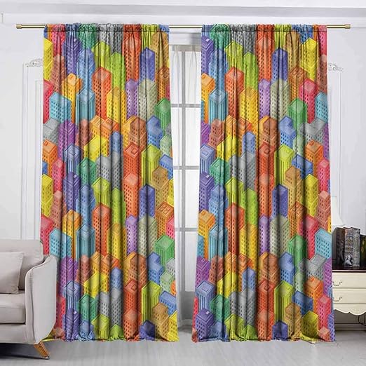 Vividx Rideaux Avec Passe Tringle Motif Paysage De Capttown