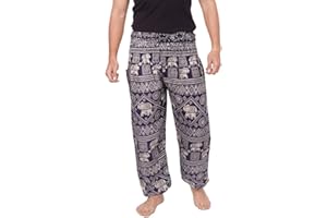 Banjamath® Mens Yoga Harem Lounge Boho Parachute Loose Baggy Pants