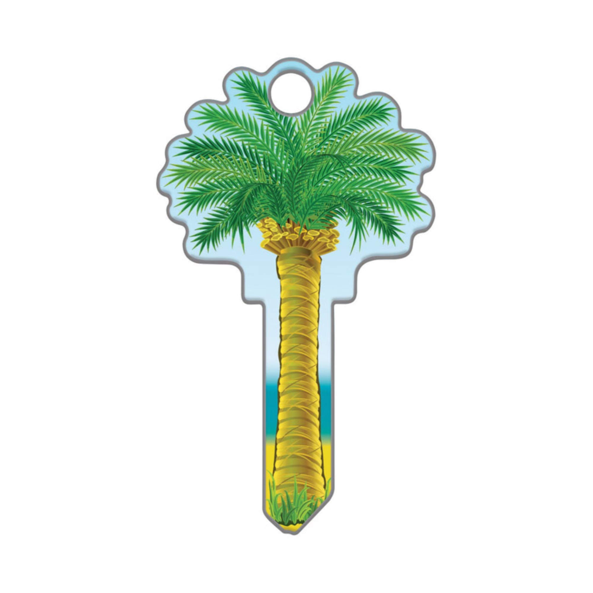 Lucky Line Key Shapes, Palm Tree, House Key Blank, KW1/11 โ image 1