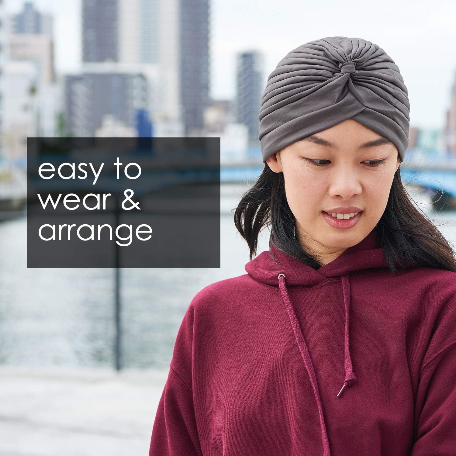 CHARM Fashion Fortune Teller Turban - Twist Pleated Head Wrap Turban Costume Hat Retro Vintage Black at  Men’s Clothing store