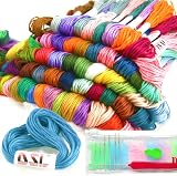 DSL Daily Supply Embroidery Threads 50 Skeins 8m Rainbow Floss Kit view 2