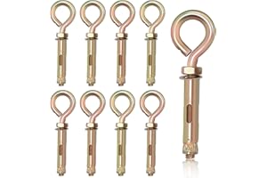 Cimeton 8Pcs M16 Concrete Eye Bolts Wall Concrete Brick Expansion Screws Concrete Brick Expansion Screws Heavy Duty Expansion