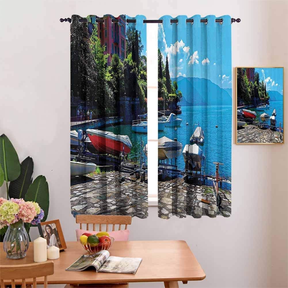 N / A Cortina al Aire Libre Decoración Costera Puerto Italiano en