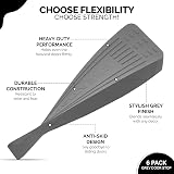 CREATISMO 6pk Grey Rubber Door Stoppers Heavy-Duty Anti-Skid Floor Wedges view 4