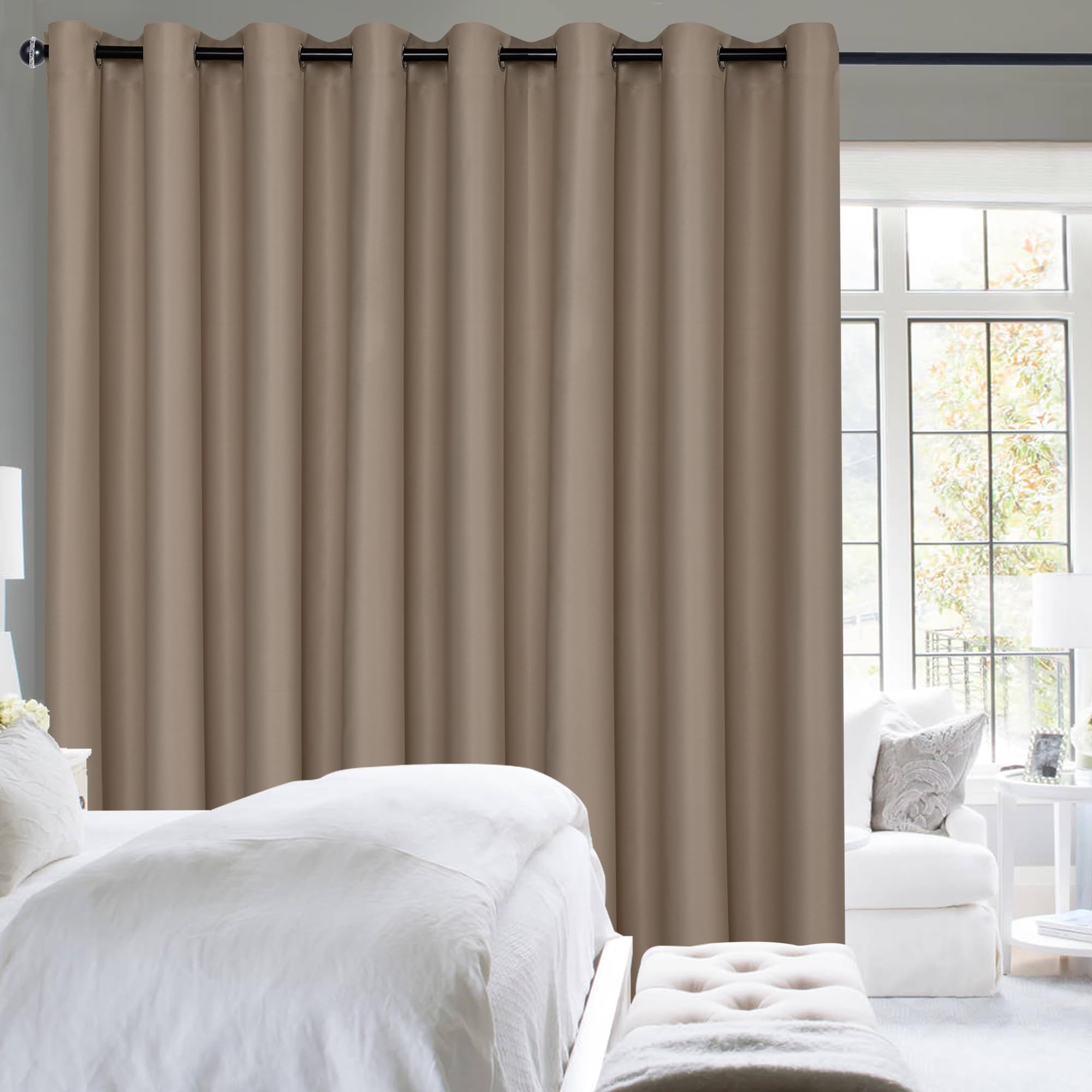 Hiasan Room Divider Blackout Curtains,Extra Wide