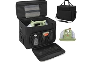 TORIBIO Storage Carry Bag Compatible with Bissell Carpet and Upholstery Cleaner 1400B/3353/74R7, Organizer/Case for Bissell Little Green with Extra Pockets for Accessories