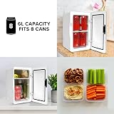 Koolatron Retro 6L Mini Fridge 12V AC/DC Portable Cooler Warmer White view 2