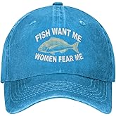 Hat Women Want Me Fishes Fear Me Hat for Women Dad Hats Trendy Caps
