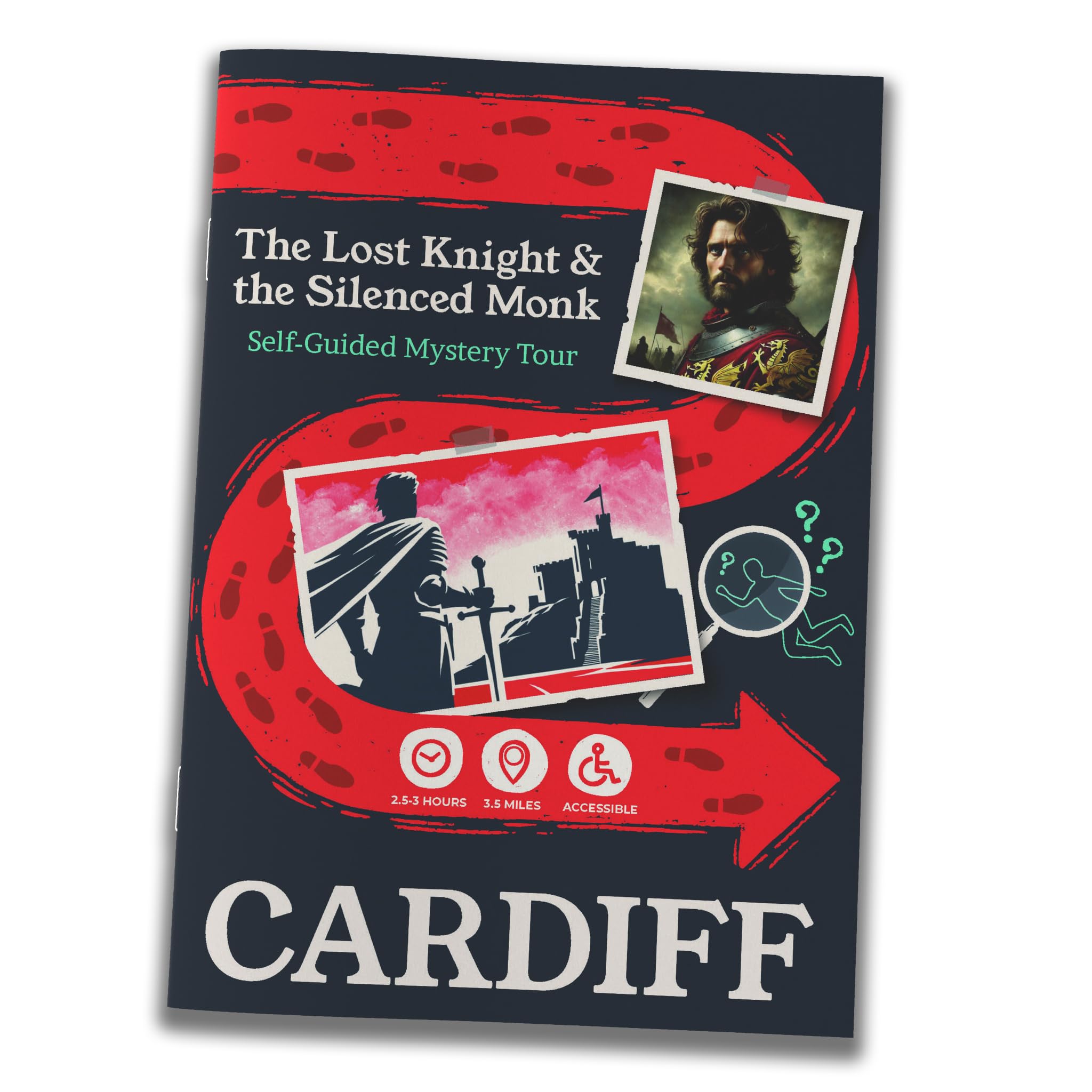 Self-Guided Murder Mystery Walking Tour – The Lost Knight & the Silenced Monk (Cardiff Edition) Solve Clues, Explore Landmarks, Outdoor Detective Game for Adults, Couples, and Families