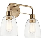 Kichler Meller 11.25 Inch Wall Light, 1 Light Exterior Wall Sconce in Champagne Bronze, (11.25" H x 5.5" W), 5100CPZ