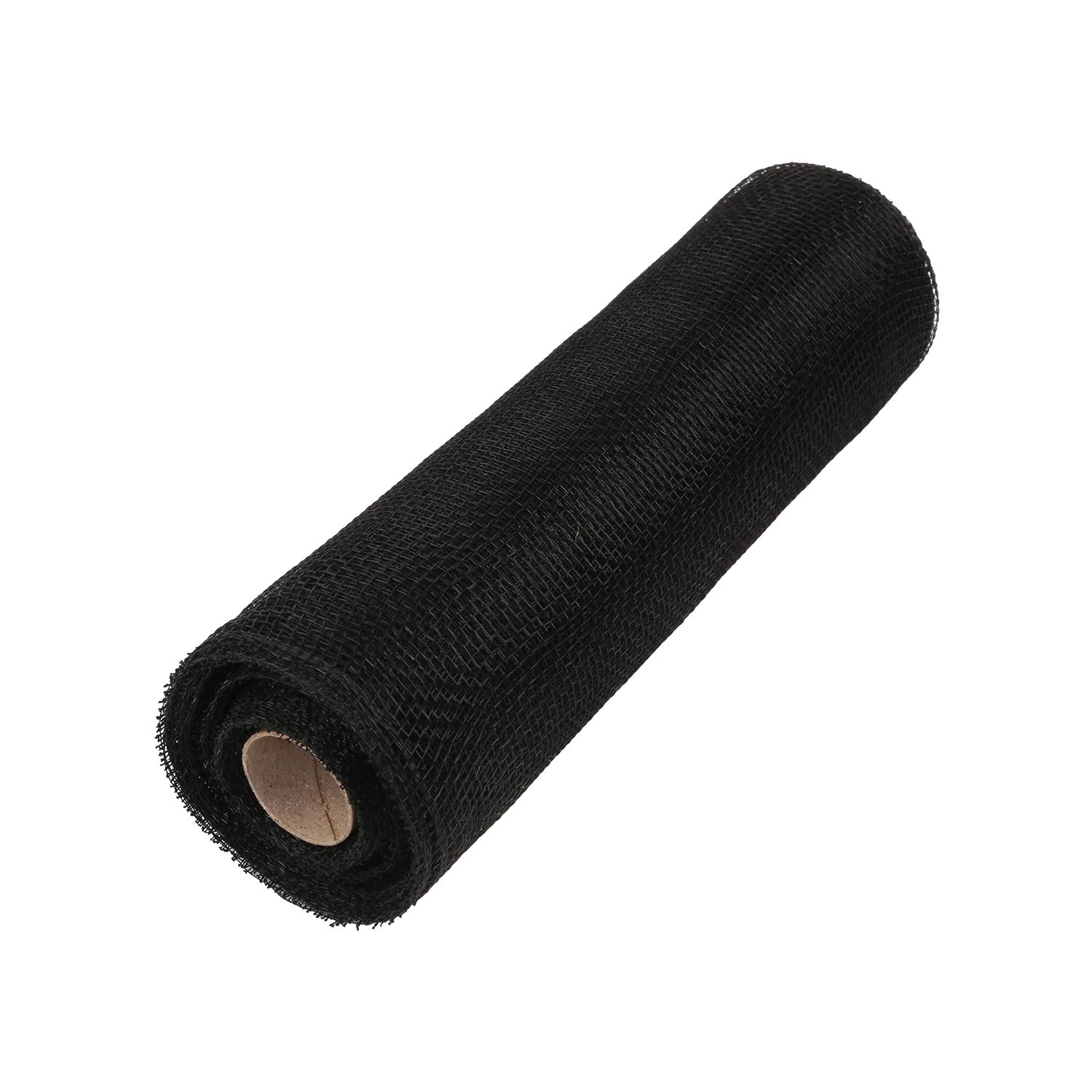 ITIsparkle 25cm x 9.1cm Polyester Deco Ribbon - Black Non Metallic