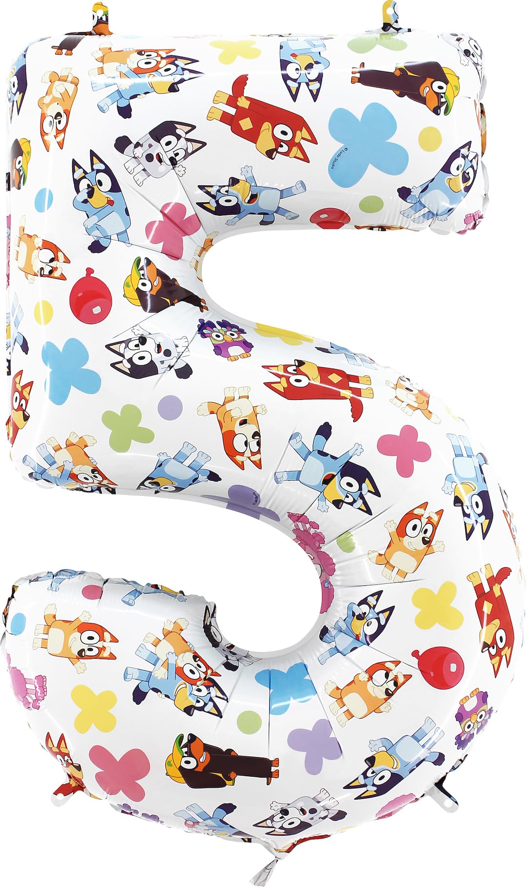 Toyland® 26 Inch Bluey & Bingo Number Foil Balloon - Kids Party Balloons - Number 1-6 Available — image 1