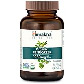 Himalaya Organic Fenugreek Supplement, 1050 mg, 60 Vegan Capsules | Herbal Supplement For Daily Wellness, Warming &amp; Energizing Properties, Traditional Lactation Support, Vegan, Non GMO