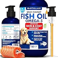 Omega 3 Fish Oil for Dogs - Better Than Salmon Oil for Dogs - 473 mL - Rich in EPA DHA - Liquid for Pets for Itchy Skin Relie