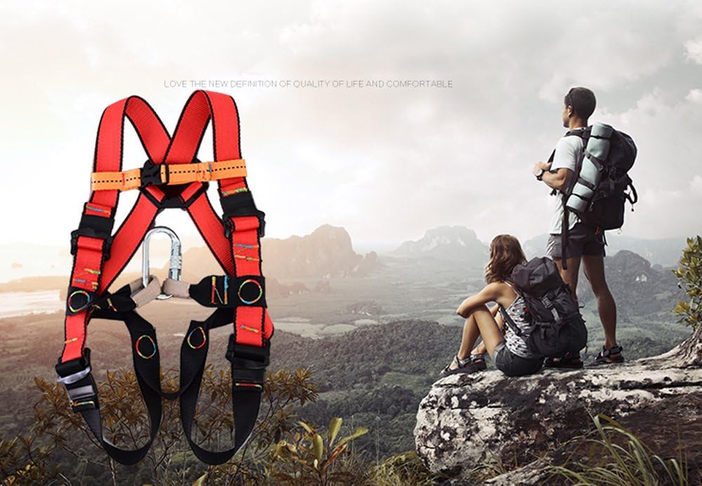 WCYBELT Full Body Harness Children's Outdoor Rock Climbing Half Belt and Rescue Safety Belts Women Man Adjustable Safety Comfort （3 Sizes, 2 Styles）