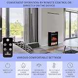 Klarstein Electric Fireplace 1800W LED Flame Mantel Suite Remote Timer Temp view 6
