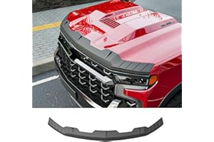 CZmenghe Hood Protector Compatible with 2019-2026 Chevy Silverado 1500 Hood Deflector TPE Shield Replacement for 2019-2026 Chevy Silverado Accessories