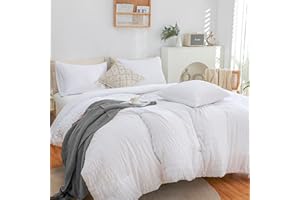 Haowaner White Comforter Twin XL/Twin White Comforter,Twin Comforter White Comforter Twin Size,White Twin XL Comforter Set For College Girls/Boys,Twin Size Comforter,XL Twin Comforter Sets For College