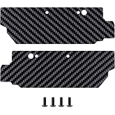 QUE-T Carbon Fiber Rear A-Arms Mudguard Fender Flares Mud Flaps for ARRMA 1/8 KRATON 6S EXB RC Car