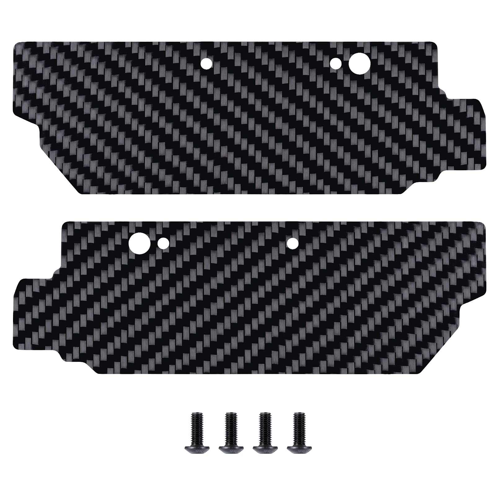 Photo 1 of QUE-T Carbon Fiber Rear A-Arms Mudguard Fender Flares Mud Flaps for ARRMA 1/8 KRATON 6S EXB RC Car