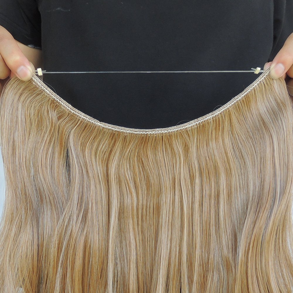 Secret Halo Hair Extensions Flip in Curly Wavy Hair Extension Synthetic