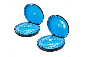 Maoerdental 2 Pack Retainer Case,Aligner Case with Vent Holes, Compatible with Invisalign, Mouth Guard Case，Portable Slim Tra