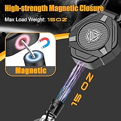 Oaridey Magnetic Retractable Keychain, Heavy Duty