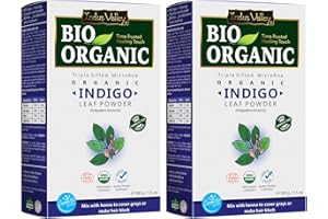 Indus Valley BIO Organic Indigo Leaf Powder for Hair – 100g (Pack of 2) | Pure, Natural, Herbal Hair Coloring Powder | No Amm