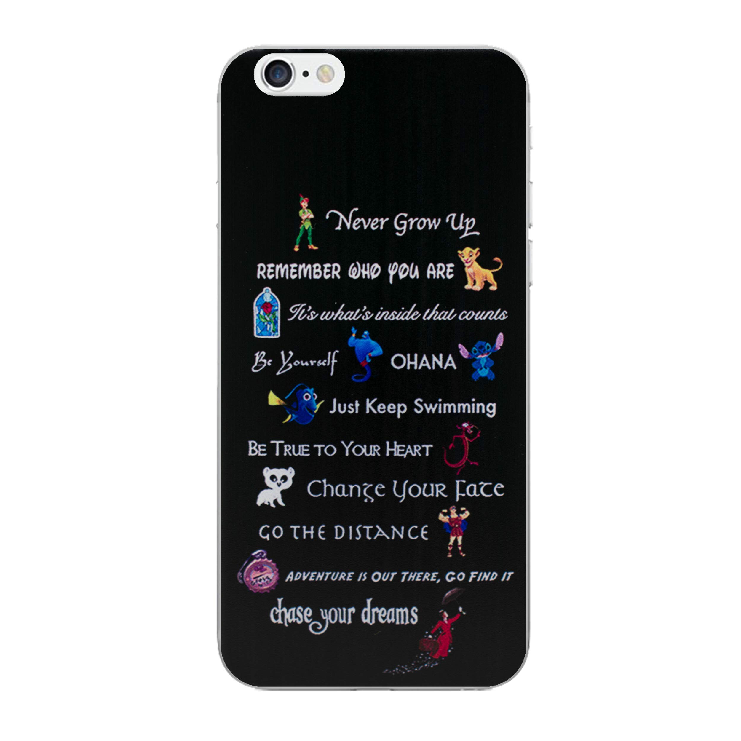 iPhone 6/6s Disney Quote Silicone Case/Gel Cover for Apple iPhone 6S 6 (4.7") / Screen Protector & Cloth/iCHOOSE/Movie Lines