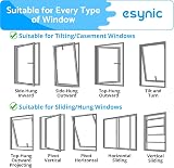 eSynic Window Restrictors 12 Pack UPVC Safe 19 cm Dual Lock Screws Included view 7