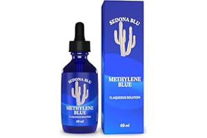 Sedona Blu Methylene Blue Pharmaceutical Grade, USP Grade, No Formaldehyde, Methylene Blue Drops, High Purity Lab Compound, 1% Solution, Third Party Lab Tested – 60mL (1)