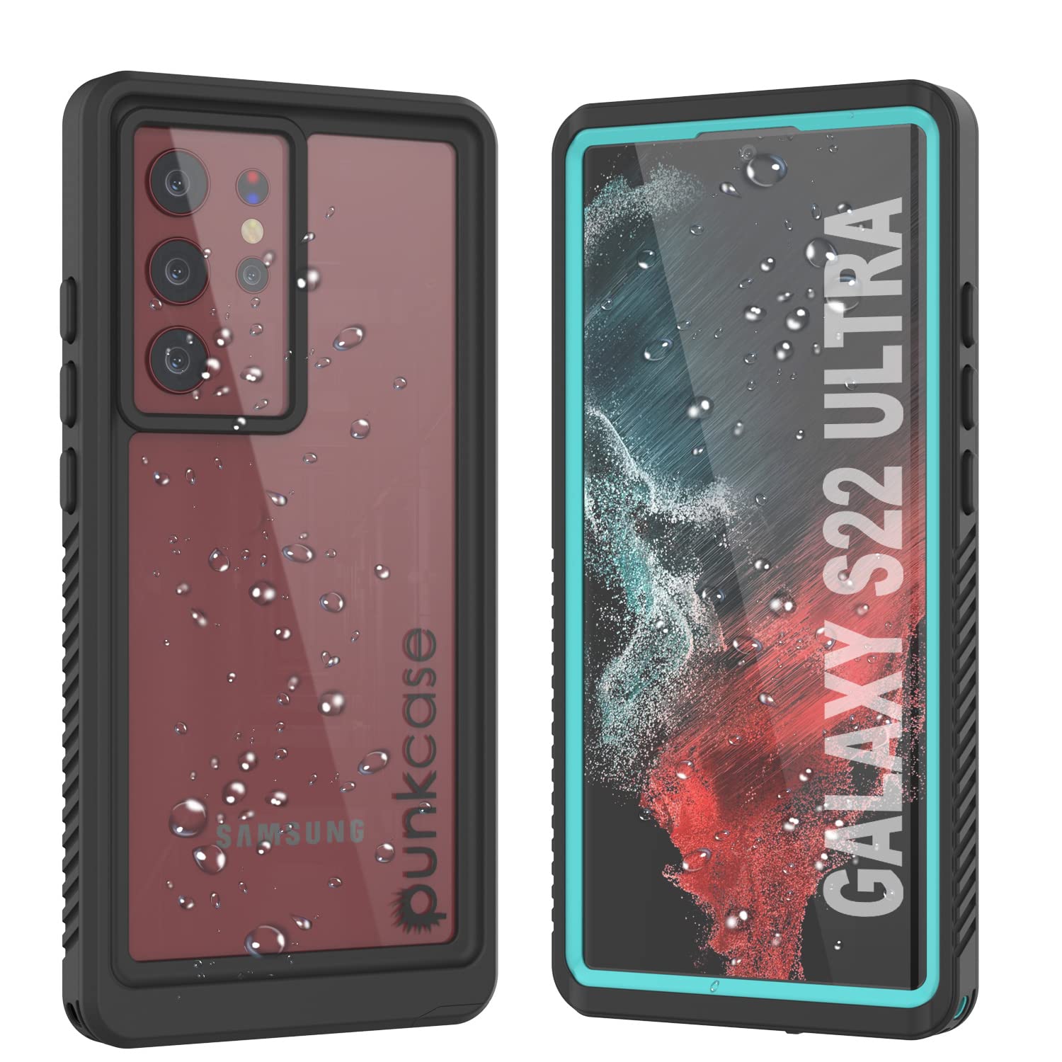 Punkcase for Galaxy S22 Ultra Waterproof Case [Extreme Series] [Slim Fit] [IP68 Certified] [Shockproof] [Dirtproof] [Snowproof] Armor Cover for Galaxy S22 Ultra 5G (6.8") (2022) [Teal]