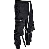 XYXIONGMAO Streetwear Techwear Hip Hop Harem Pants for Men Sports Casual Loose Overalls Multi-Pocket Hip-hop Trousers