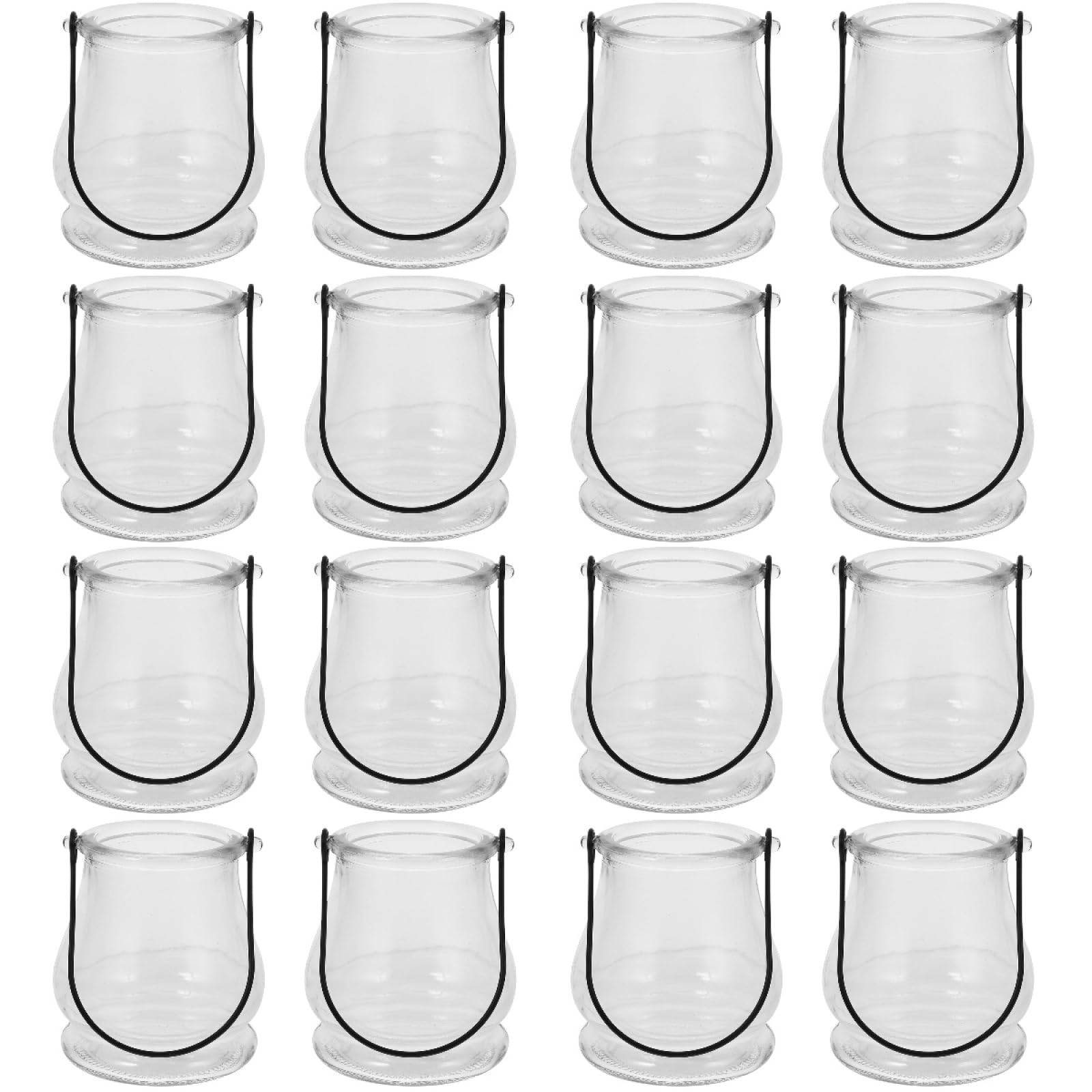 Photo 1 of Cabilock Candle Holder Hanging Tealight Holder: 16pcs Glass Air Plant Succulent Vase Hanger Plant Terrariums Glass Orbs Air Plants for Party Wedding Centerpiece