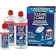 Generic Clear Care 3% Hydrogen Peroxide Triple Action Cleaning Triple Action 2x16oz + 3oz Travel Size, Blue