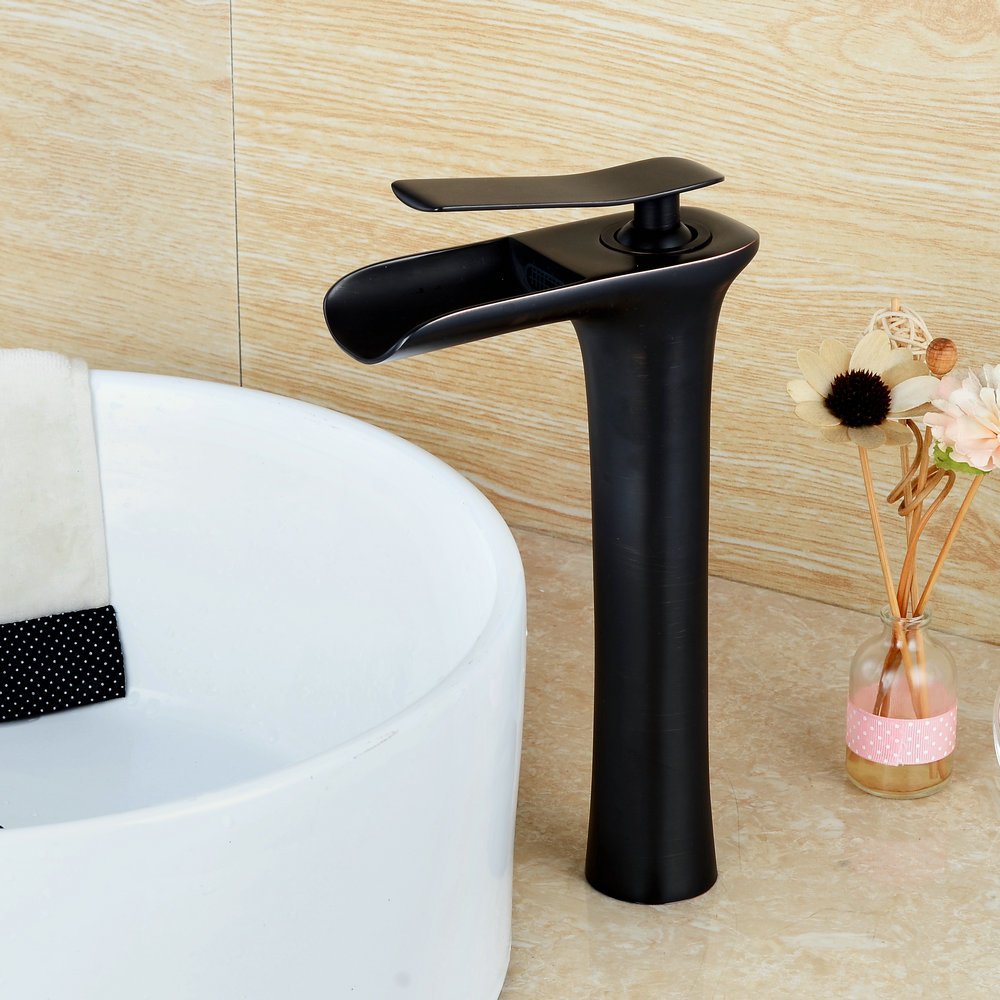 Grifo Lavabo Cascada Monomando Grifos Ba ntilde o De Lat oacute n Negra