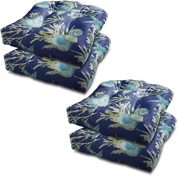 Amazon.com : Stratford Home Indoor/ Outdoor Chair Cushion Set of 2