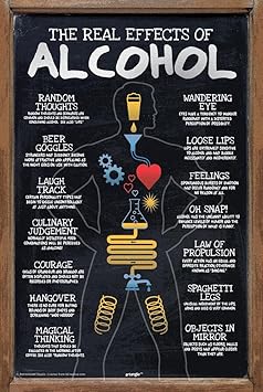 bCreative The Real Effects of Alcohol Poster by Seven Rays