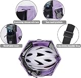 WANDF Swim Bag Mesh Drawstring Backpack Wet Pocket Purple view 6
