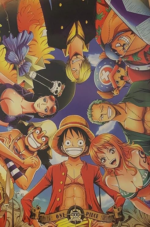 One Piece Cast Anime Poster 24 X 36 Inches Amazon Ca Home Kitchen