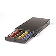 Nifty Small Nespresso Capsule Drawer – Black, 40 Capsule Pod Pack Holder, Non-Rolling Sliding Drawer, Under Coffee Pot Storag