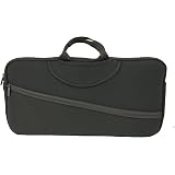 SAMDEW Double-layer Portable Mobile Printer Storage Bag Compatible with HP Officejet 250/200, HP Tango/Tango X, Printer Carrying Case with Laptop