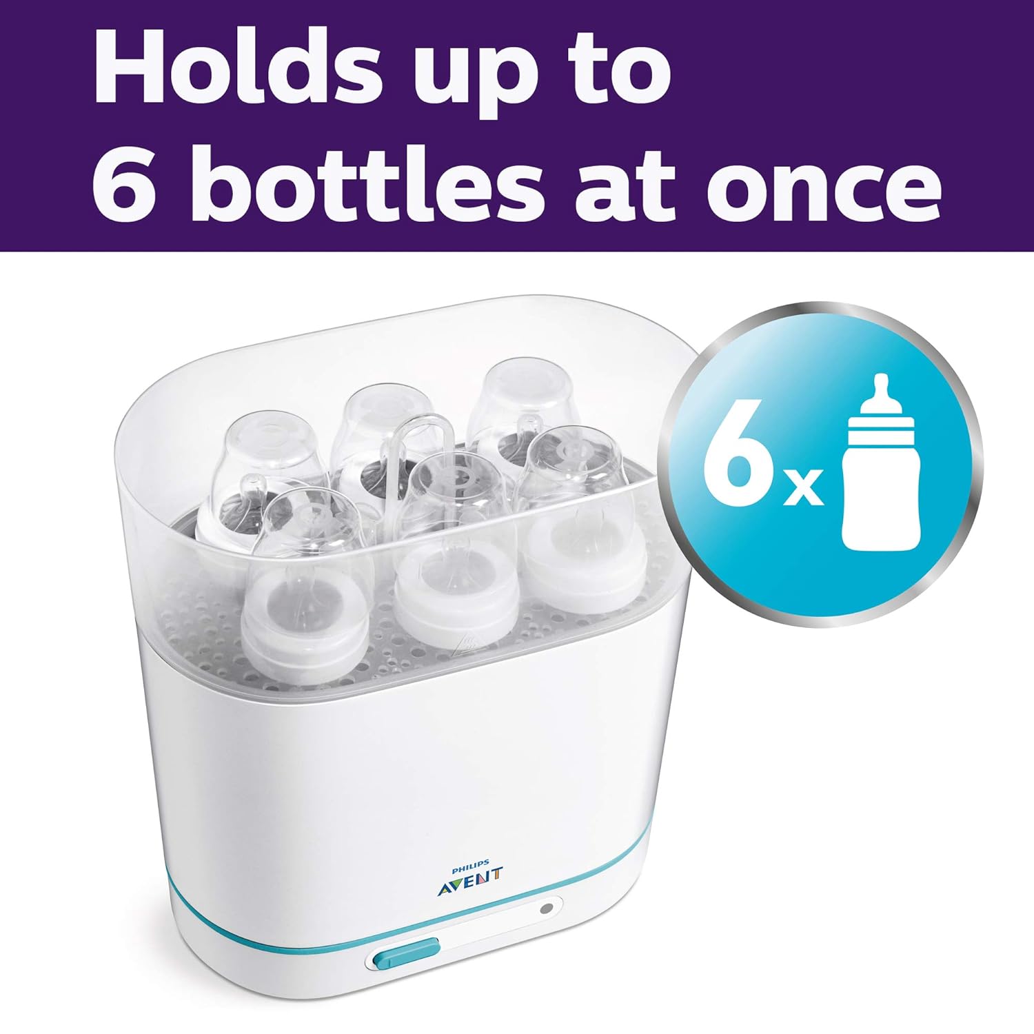 Philips Avent 3-in-1 Electric Steam Sterilizer for Baby Bottles, Pacifiers, Cups and More : Baby Bottle Sterilizers : Baby