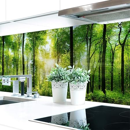 Küchenrückwand Waldlichtung Premium Hart-PVC 0,4 mm selbstklebend 400x80cm