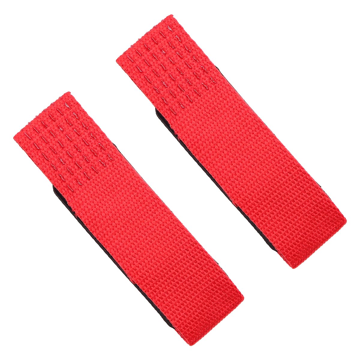 NUZAMAS 2Pcs Lifting Straps Wrist Support Red Weight Lifting Straps for Men and Women Strength Training Fitness and Bodybuilding Gripping Dumbbell Bar