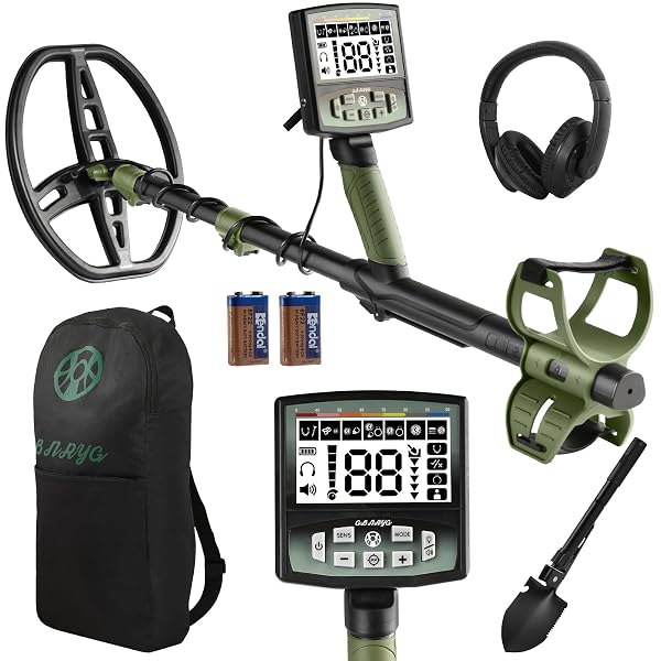 GBNRYG PROFESSIONAL METAL DETECTOR FOR ADULTS,12″ IP68 WATERPROOF SEARCH COIL WITH LCD BACKLIGHT,5 MODES GOLD DETECTOR,ADVANCED DSP CHIP&HIGH ACCURACY SYSTEM FOR BEACH/GOLD HUNTING
