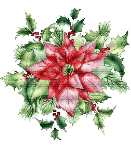 RIOLIS Kreuzstich-Set ‚Stillleben Mit Chrysanthemen‘ – 50x40 Cm, Inkl. Stoff, Garn & Nadel
